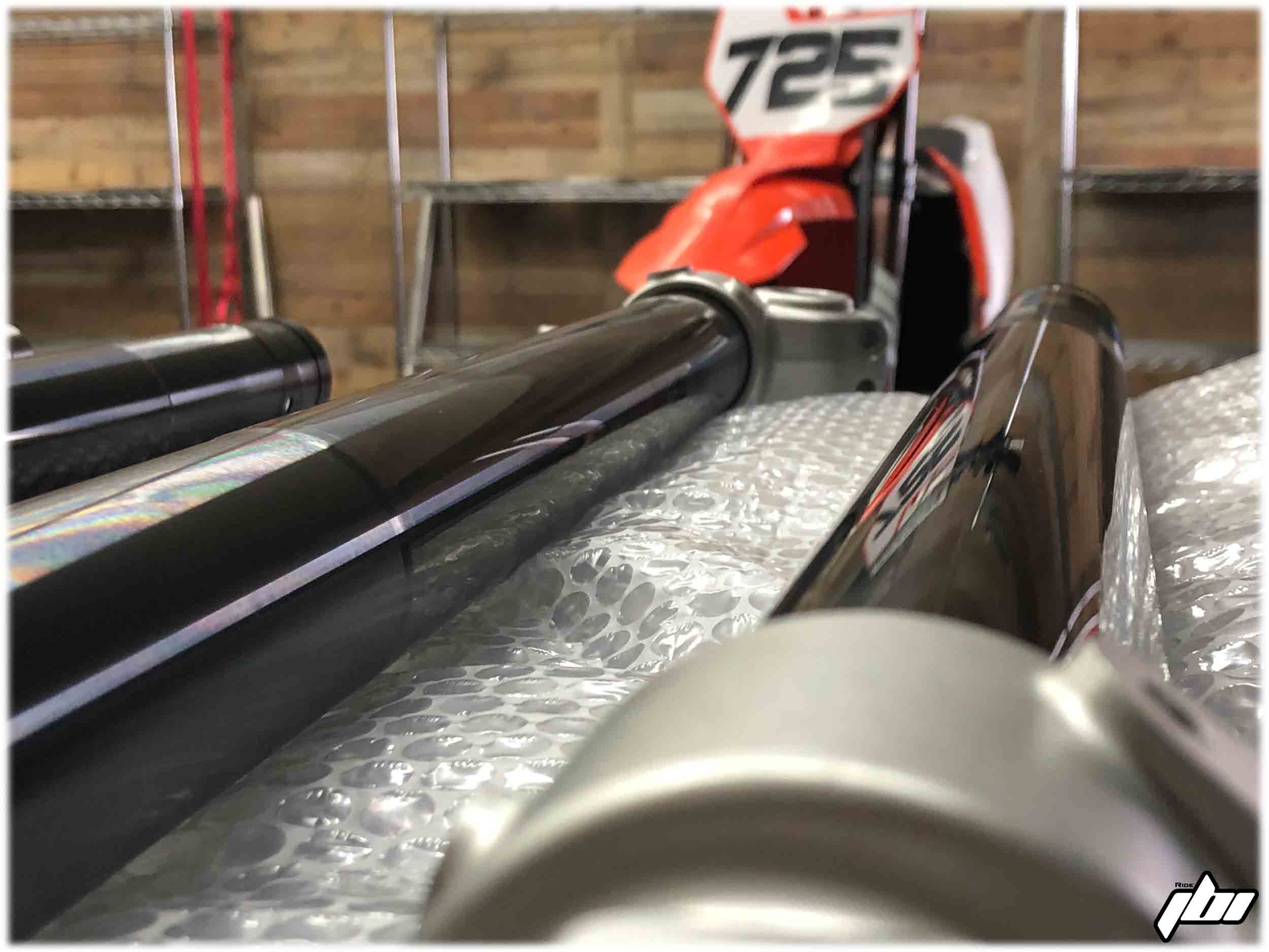 DLC coat fork tube suspension
