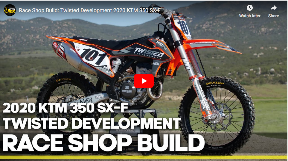 Vital MX 2020 KTM 350SXF JBI Suspension WP AER48